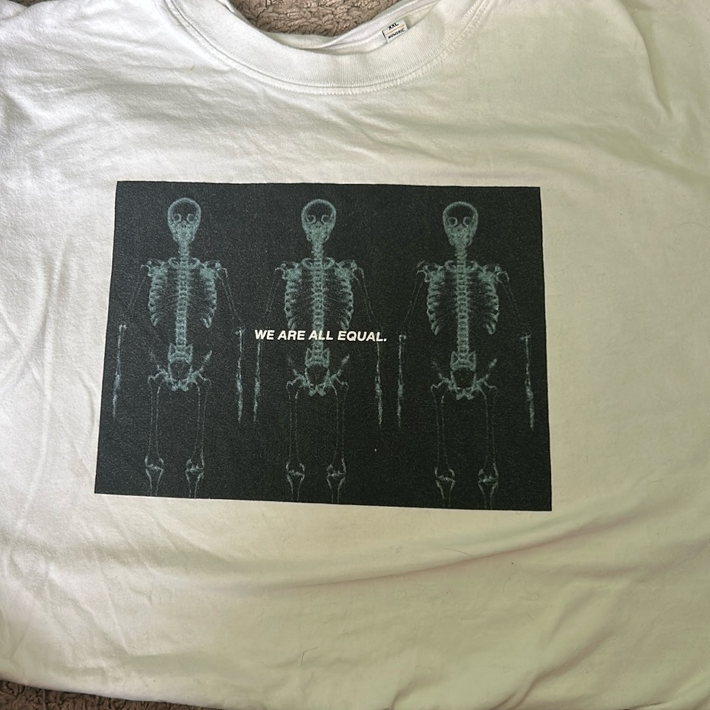 we are all equal skeleton shirt